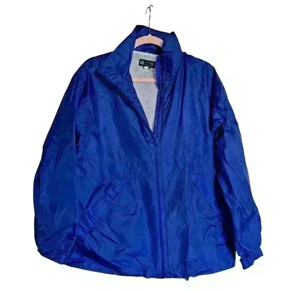 Lands' End‎ Sz M Nylon Windbreaker Lightweight Packable Vented - Picture 1 of 11